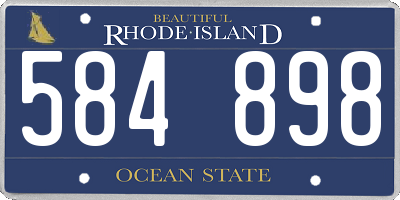 RI license plate 584898