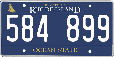 RI license plate 584899