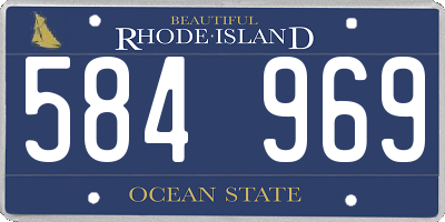 RI license plate 584969