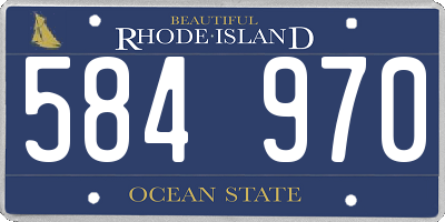 RI license plate 584970