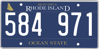 RI license plate 584971