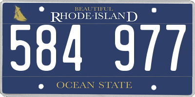 RI license plate 584977