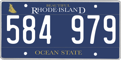 RI license plate 584979