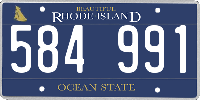 RI license plate 584991