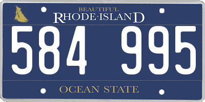 RI license plate 584995