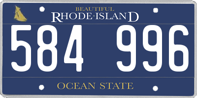 RI license plate 584996