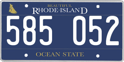 RI license plate 585052