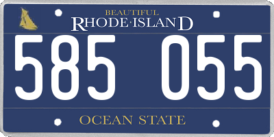 RI license plate 585055