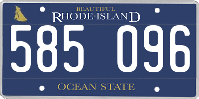 RI license plate 585096