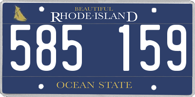 RI license plate 585159