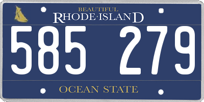 RI license plate 585279
