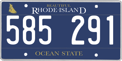 RI license plate 585291