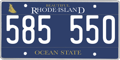 RI license plate 585550