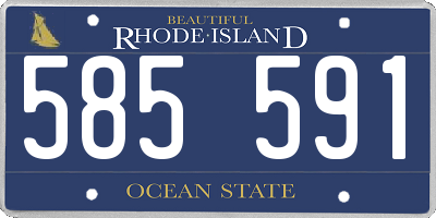 RI license plate 585591