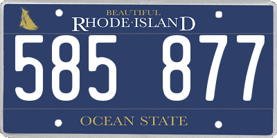 RI license plate 585877