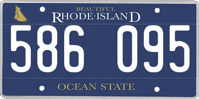 RI license plate 586095