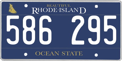 RI license plate 586295