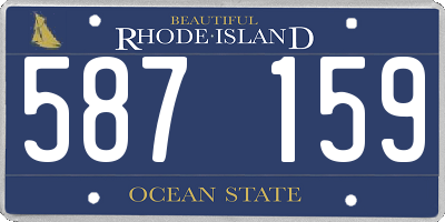 RI license plate 587159