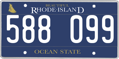 RI license plate 588099