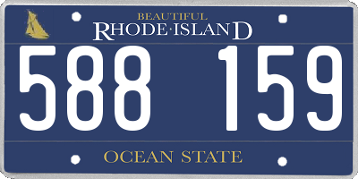 RI license plate 588159