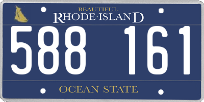 RI license plate 588161