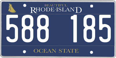 RI license plate 588185
