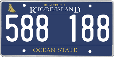 RI license plate 588188