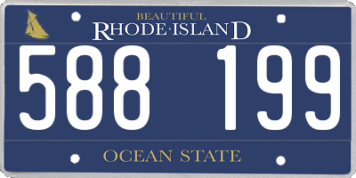 RI license plate 588199