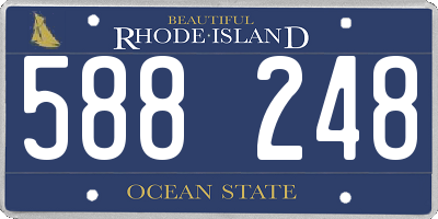 RI license plate 588248