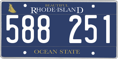 RI license plate 588251