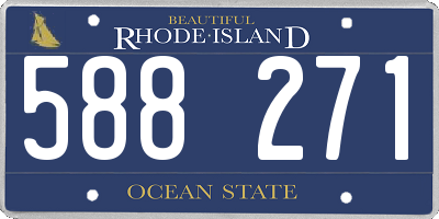 RI license plate 588271
