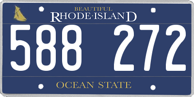 RI license plate 588272