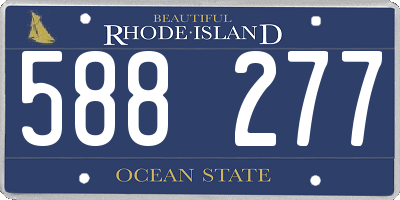RI license plate 588277