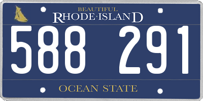 RI license plate 588291
