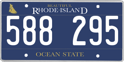 RI license plate 588295