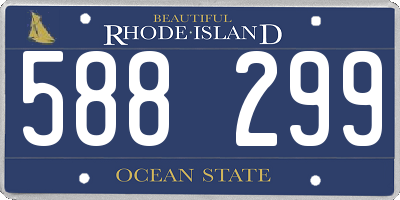 RI license plate 588299