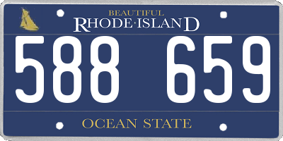 RI license plate 588659
