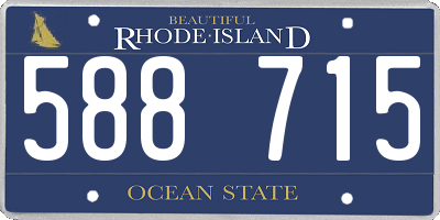 RI license plate 588715