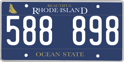 RI license plate 588898