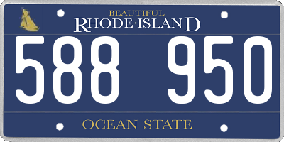 RI license plate 588950