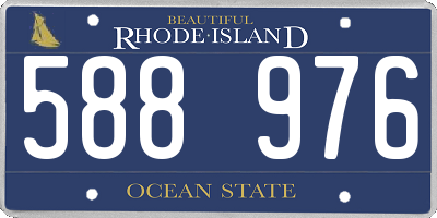 RI license plate 588976