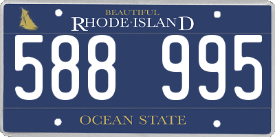 RI license plate 588995