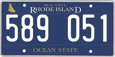 RI license plate 589051