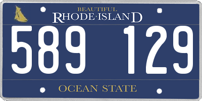 RI license plate 589129