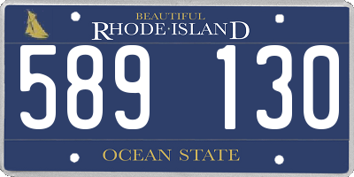 RI license plate 589130