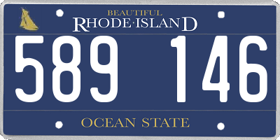 RI license plate 589146