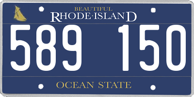 RI license plate 589150