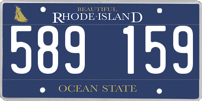 RI license plate 589159