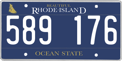 RI license plate 589176