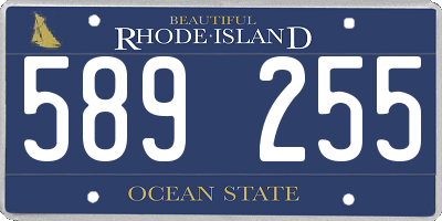 RI license plate 589255